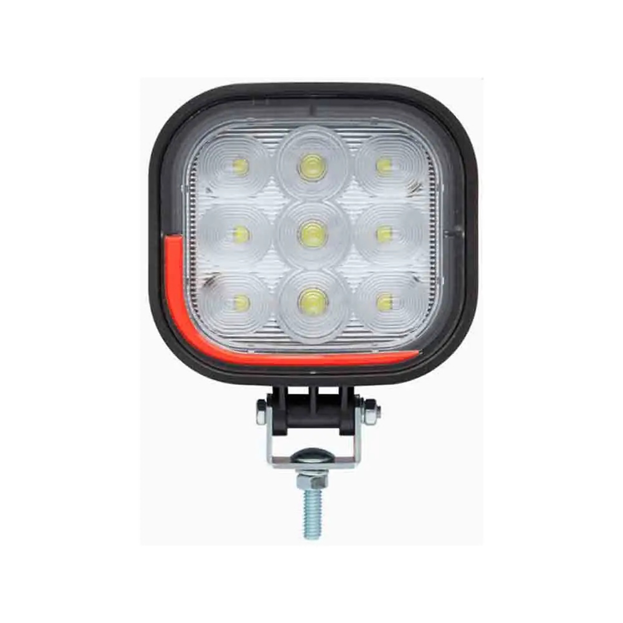 Optronics Opti-Brite LED Wide Angle Work Light — Flood Beam, Square, 9 Diodes, 12-24V, Model# TLL72FB